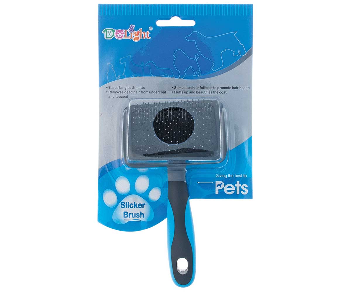 Пуходерка Для Кошек и Собак Hello Pet (Хелло Пет) Пластик Жесткий Корд Большая 16822l /12/