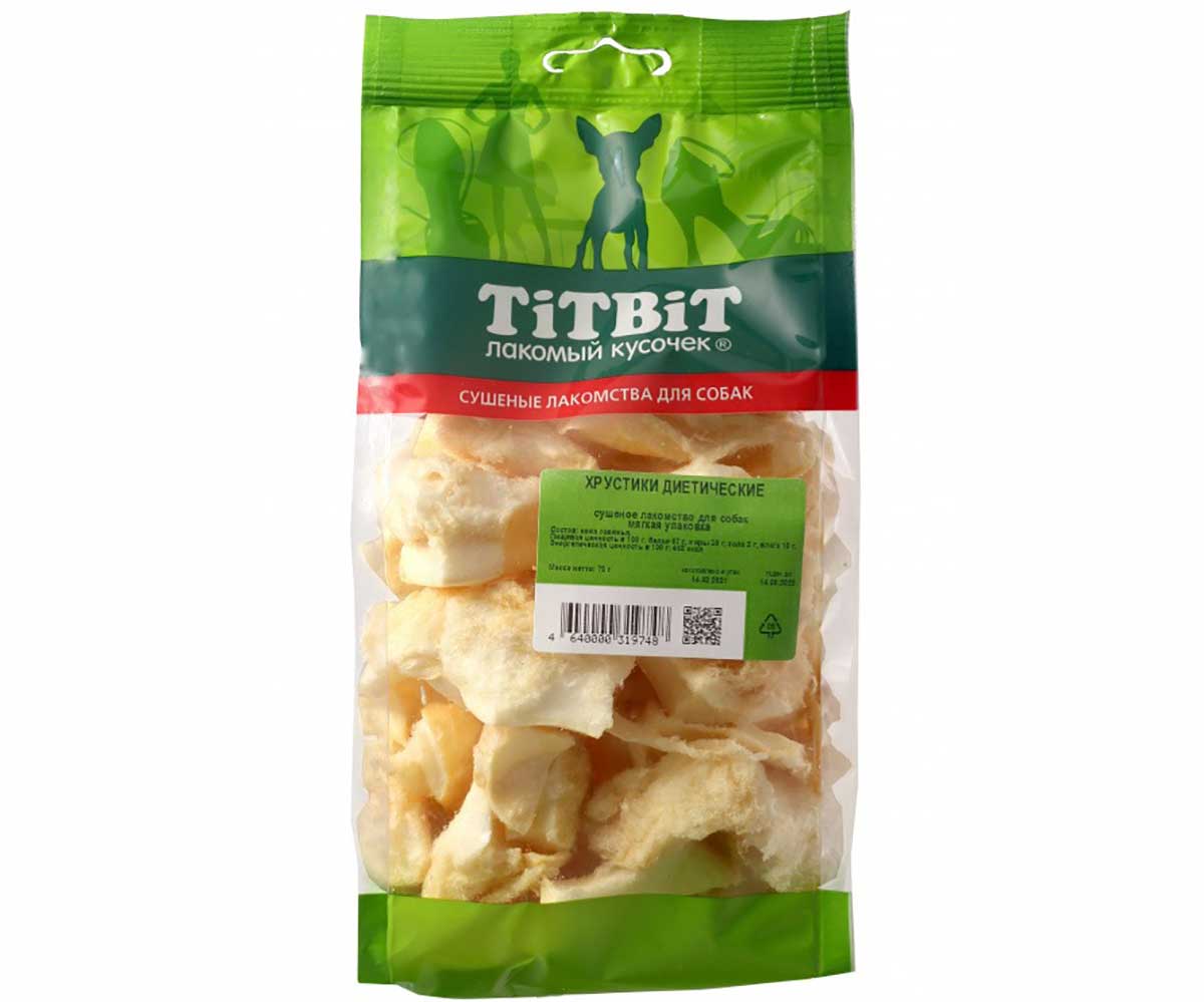 Лакомство Для Собак TiTBiT (Титбит) Хрустики Диетические 75г 319748