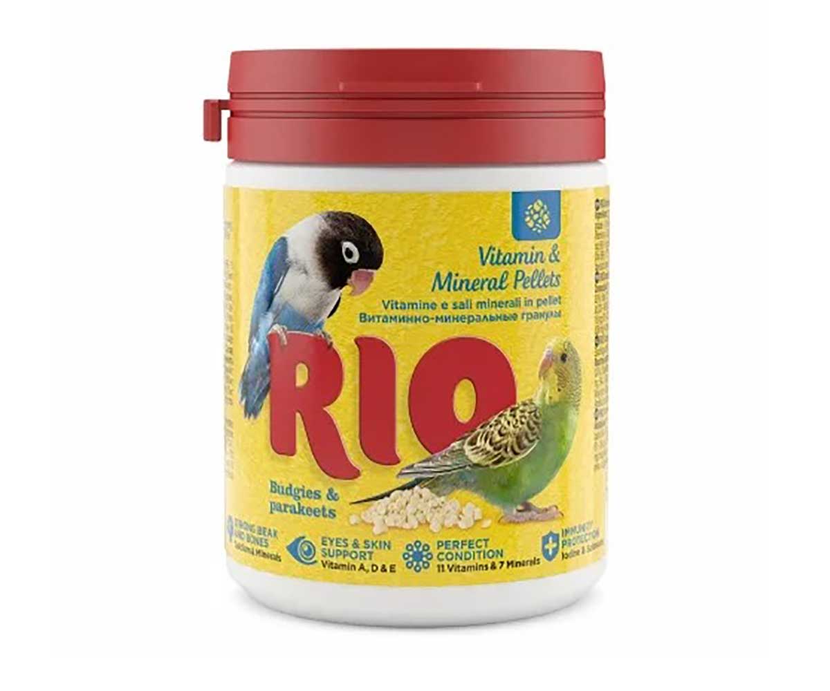 Витаминно-Минеральные Гранулы Для Волнистых и Средних Попугаев RIO (Рио) 120г