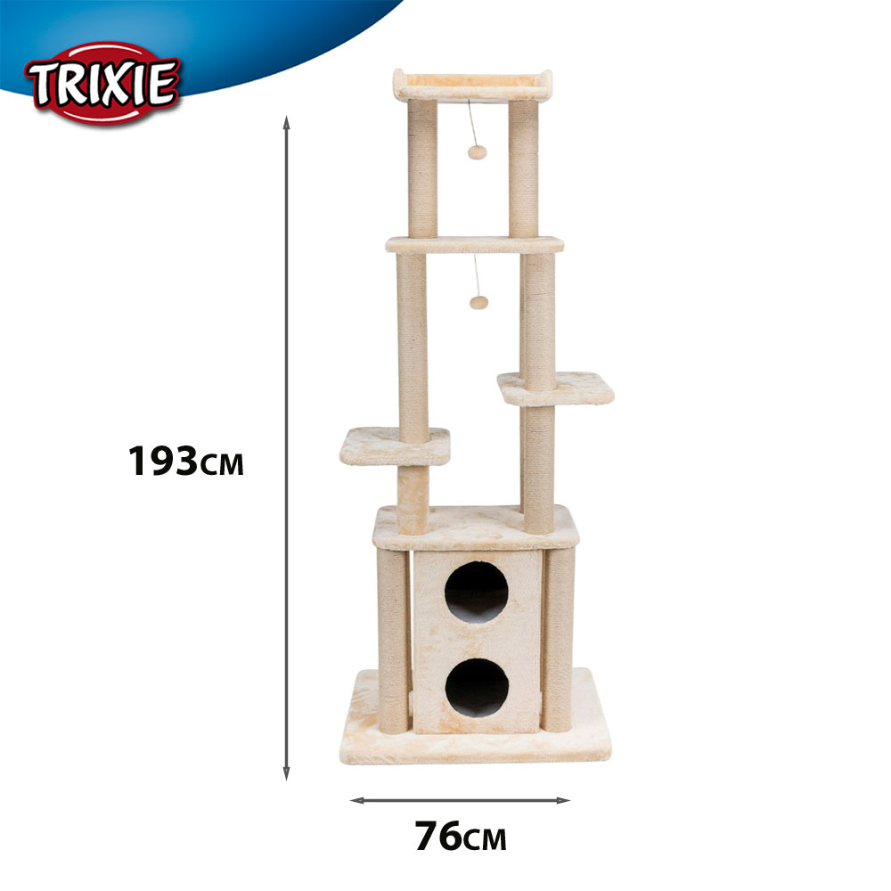 Домик-Когтеточка Для Кошек Trixie (Трикси) Lydia 76*58*193см Бежевый 44441
