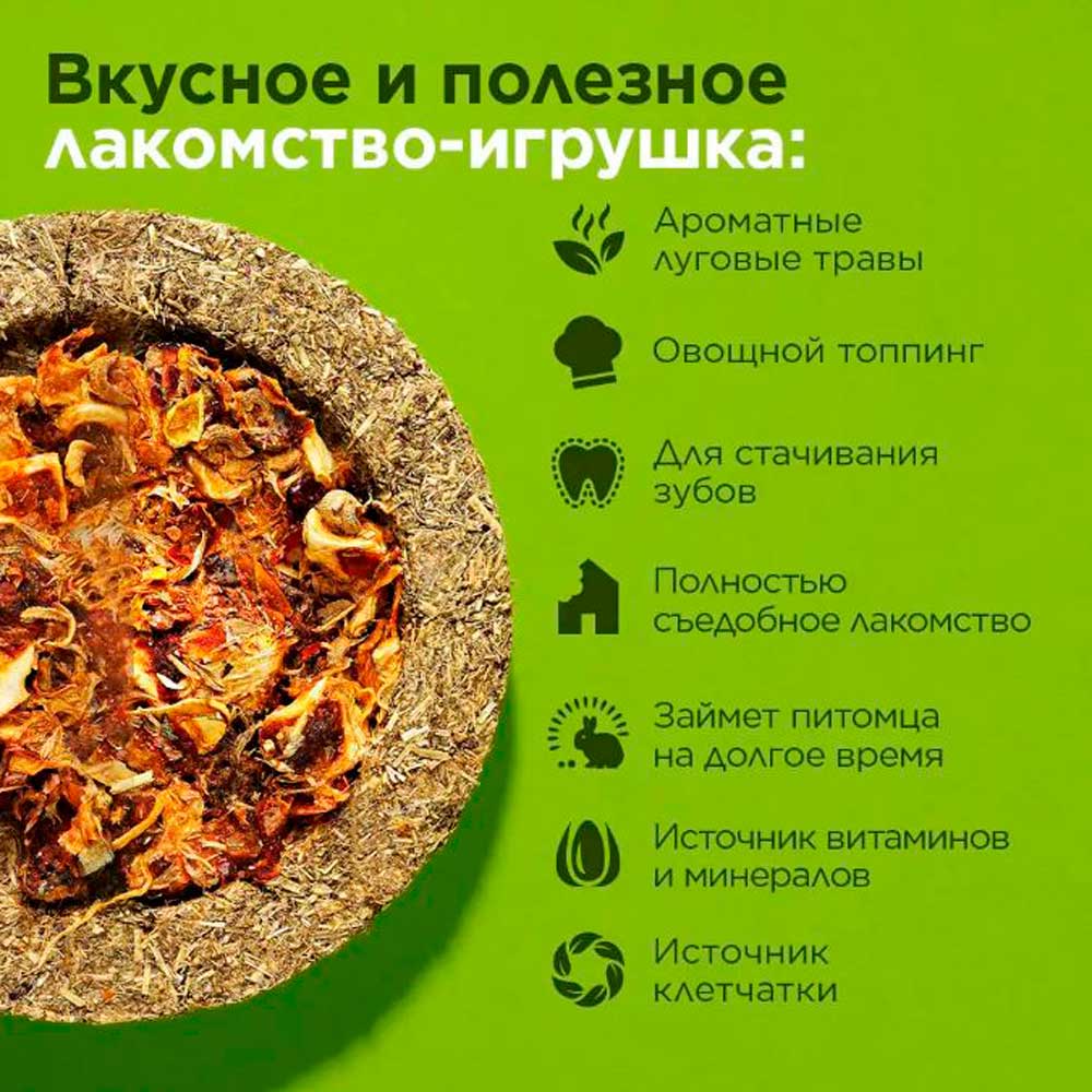 Лакомство Little One (Литтл Ван) Для Грызунов Пицца с Овощами 55г 32200