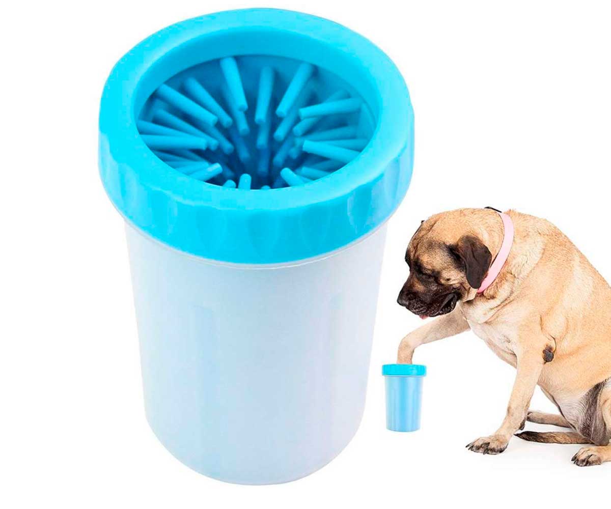 Лапомойка Для Собак Мелких и Средних Пород Уют L 10,2*8,2*14,5см Лм05 Голубая