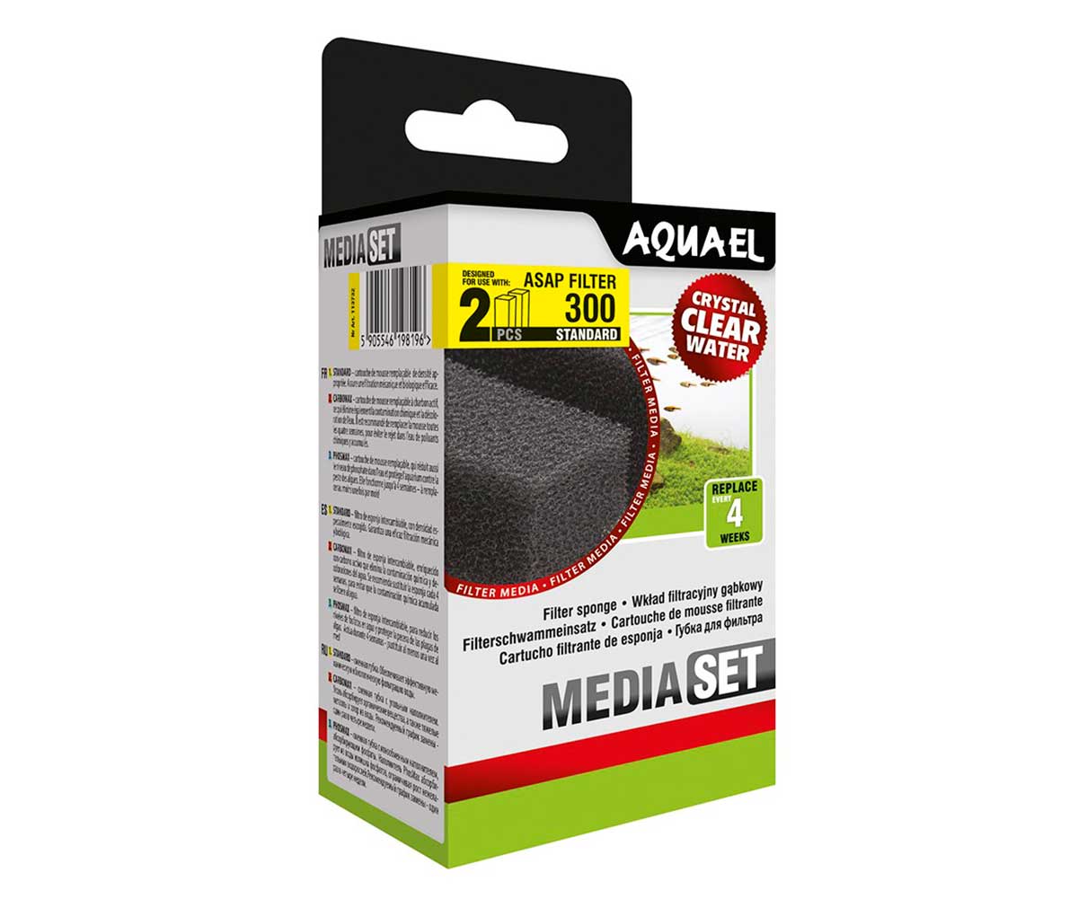 Губка Для Фильтра Сменная Aquael (Акваэль) Asap 300 2шт 5*3*10см 113732