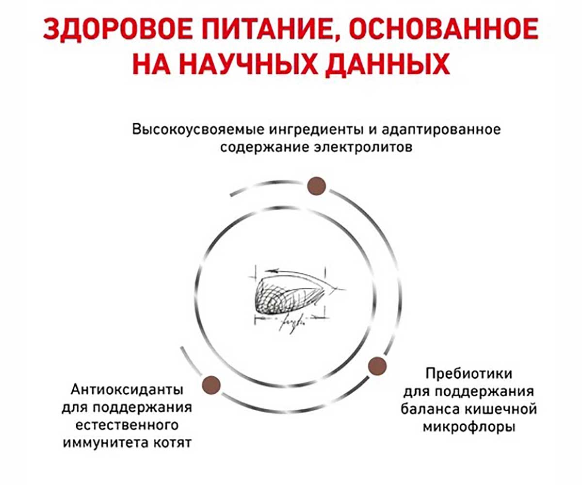 Лечебный Сухой Корм Royal Canin (Роял Канин) Для Котят При Заболеваниях Желудочно-Кишечного Тракта (ЖКТ) Gastrointestinal Kitten 2кг