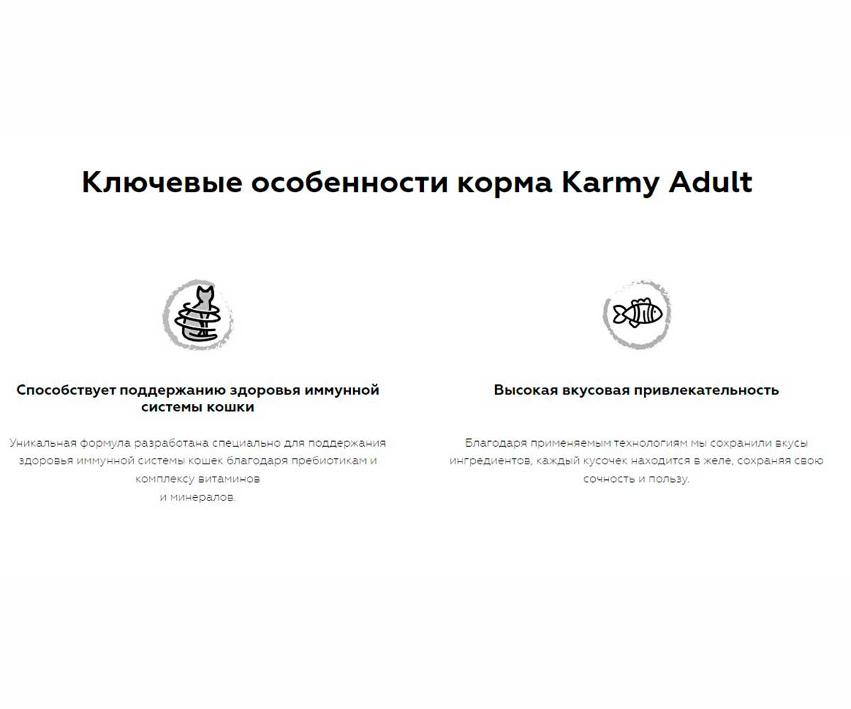 Влажный Корм Karmy (Карми) Для Кошек Лосось в Соусе Adult 80г (1*24)