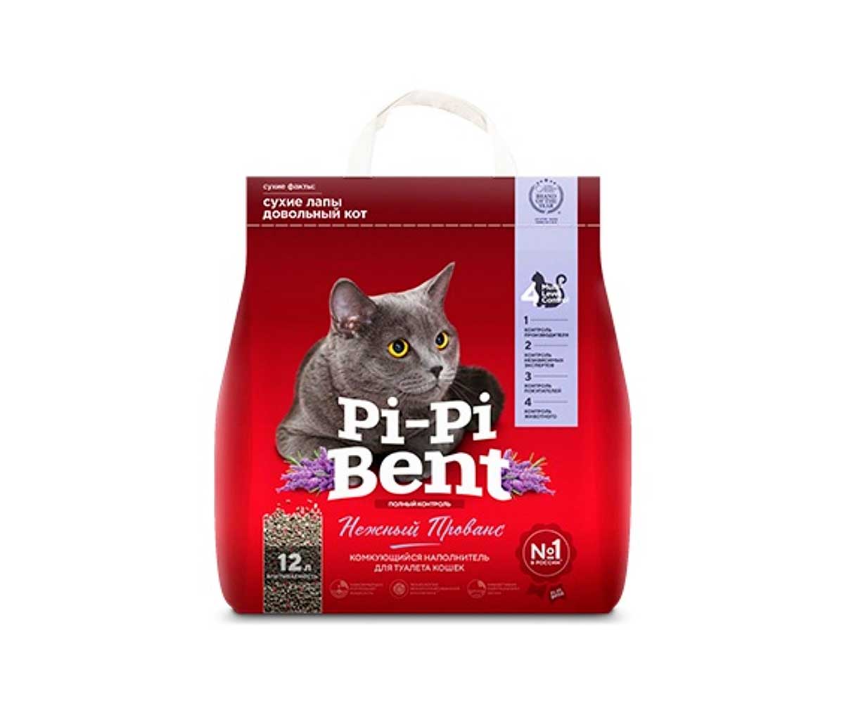 Наполнитель Pi-Pi-Bent (Пи-Пи Бент) 5кг Пакет Нежный Прованс (1*4)