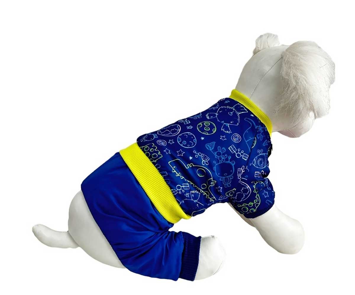 Комбинезон Для Собак Миниатюрных Пород Космос 10 Мех Синий Pet Fashion (Пет Фешн)