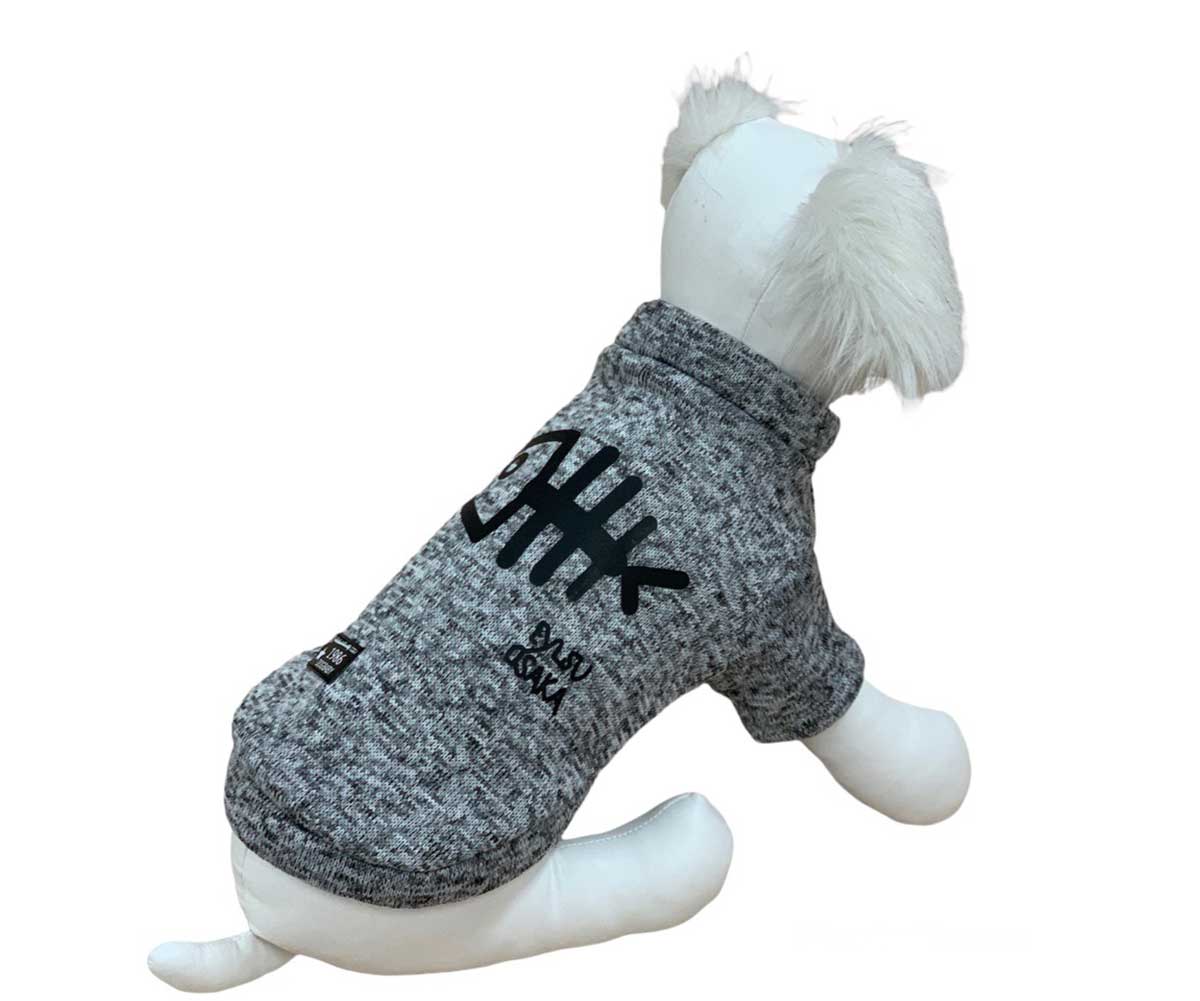 Толстовка-Бомбер Для Собак Мелких Пород Fish Xxl Серый Pet Fashion (Пет Фешн)
