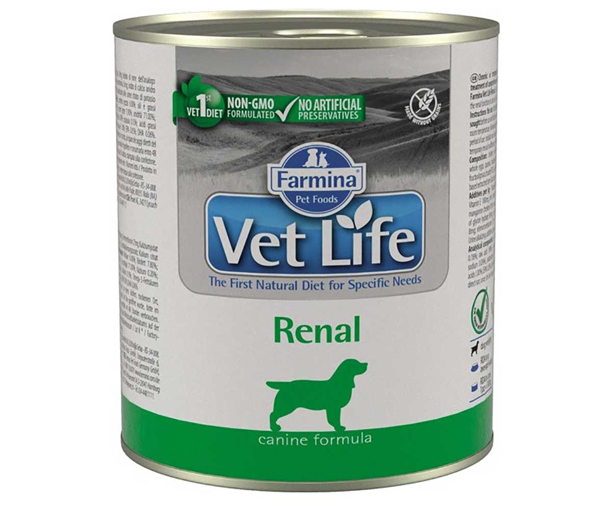 Лечебные Консервы Для Собак Farmina (Фармина) При Заболеваниях Почек Vet Life Dog Renal 300г 102826