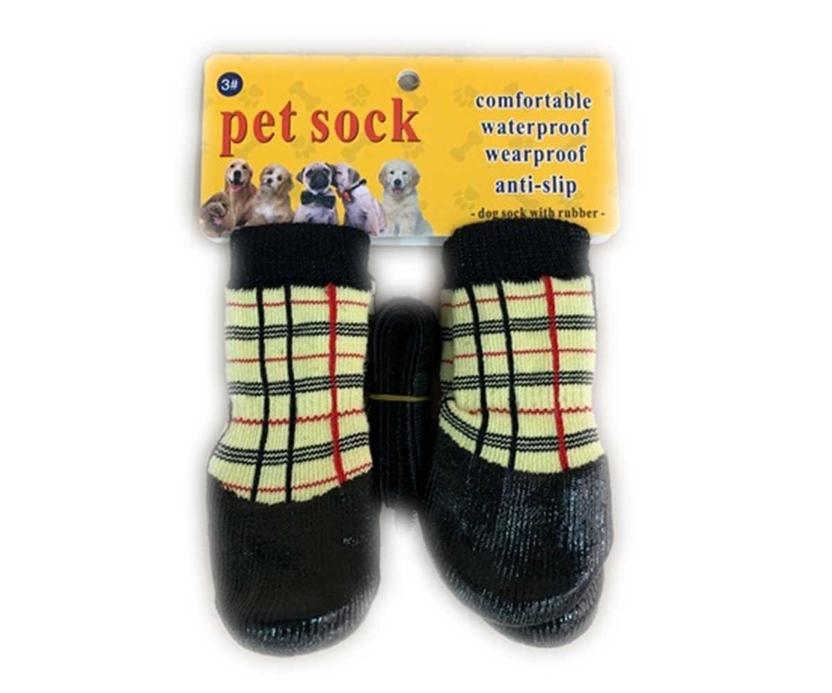 Носки Для Собак Мелких Пород Водоотталкивающие Барбери 6 Pet Fashion (Пет Фешн)