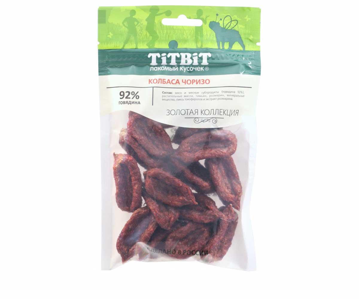 Лакомство Для Собак TitBit (Титбит) Колбаса Чоризо 80г Золотая Коллекция 018729