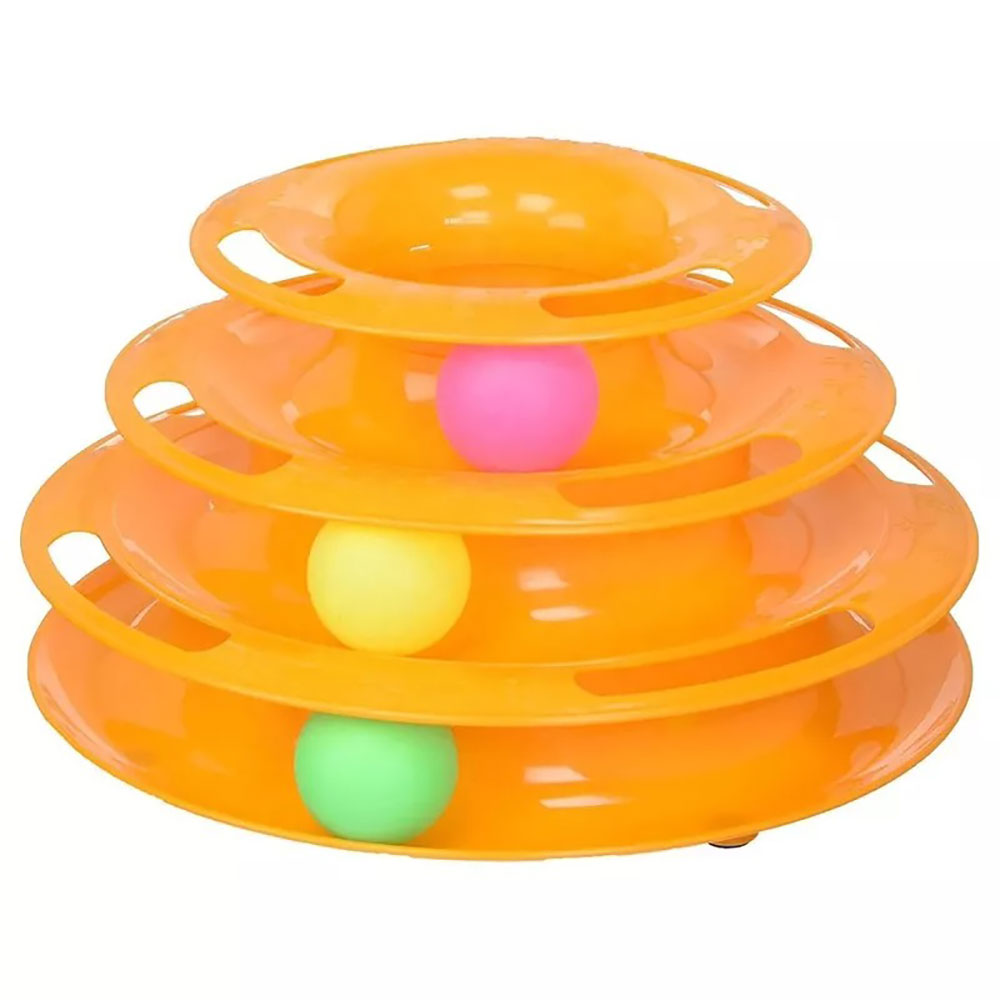 Игрушка Для Кошек Brava (Брава) Игровая Пирамидка 3-Уровня Микс