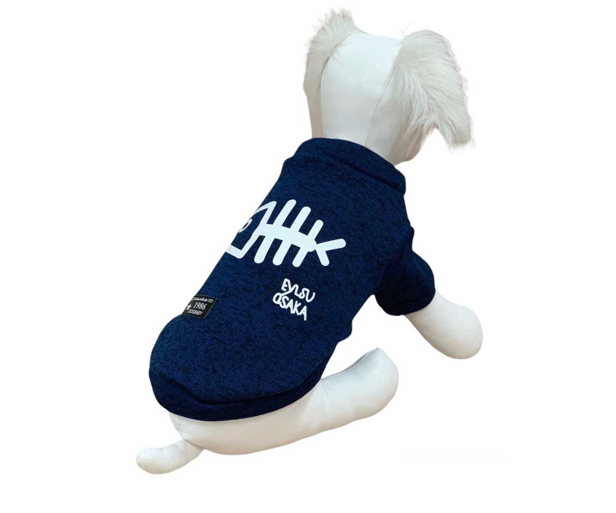 Толстовка-Бомбер Для Собак Миниатюрных Пород Fish S Синий Pet Fashion (Пет Фешн)