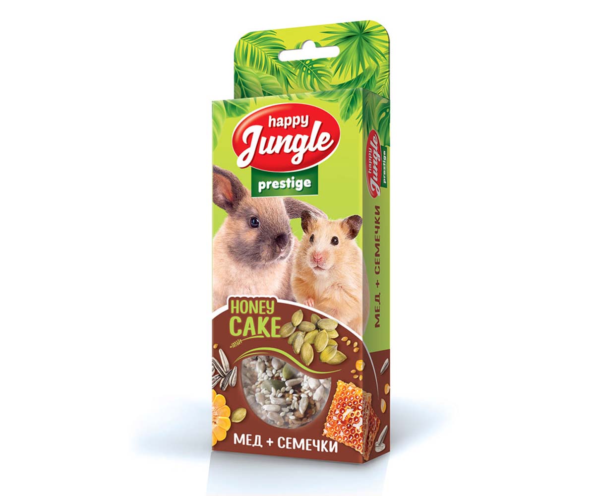 Happy Jungle (Хэппи Джангл) Престиж Мед/Семечки Лакомство Для Грызунов Корзиночки 85г 3шт J504 (1*20)