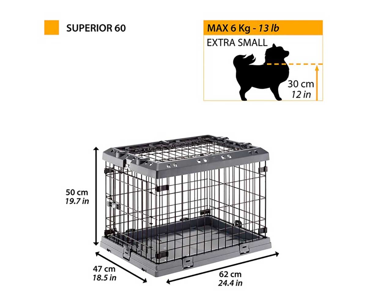 Клетка для Собак Ferplast (Ферпласт) Superion 60 62*47*50 cm 73186101