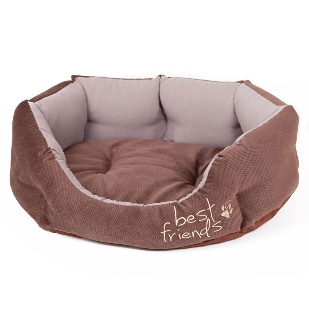 Лежак Для Собак Мелких Пород и Кошек Манчестер Best Friends №1 49*45*16см М-541 Бежевый Зоофортуна New