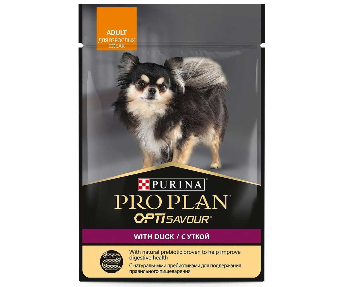 Влажный Корм ProPlan (ПроПлан) Для Собак Мелких Пород Утка в Соусе Adult Duck 85г (1*24)