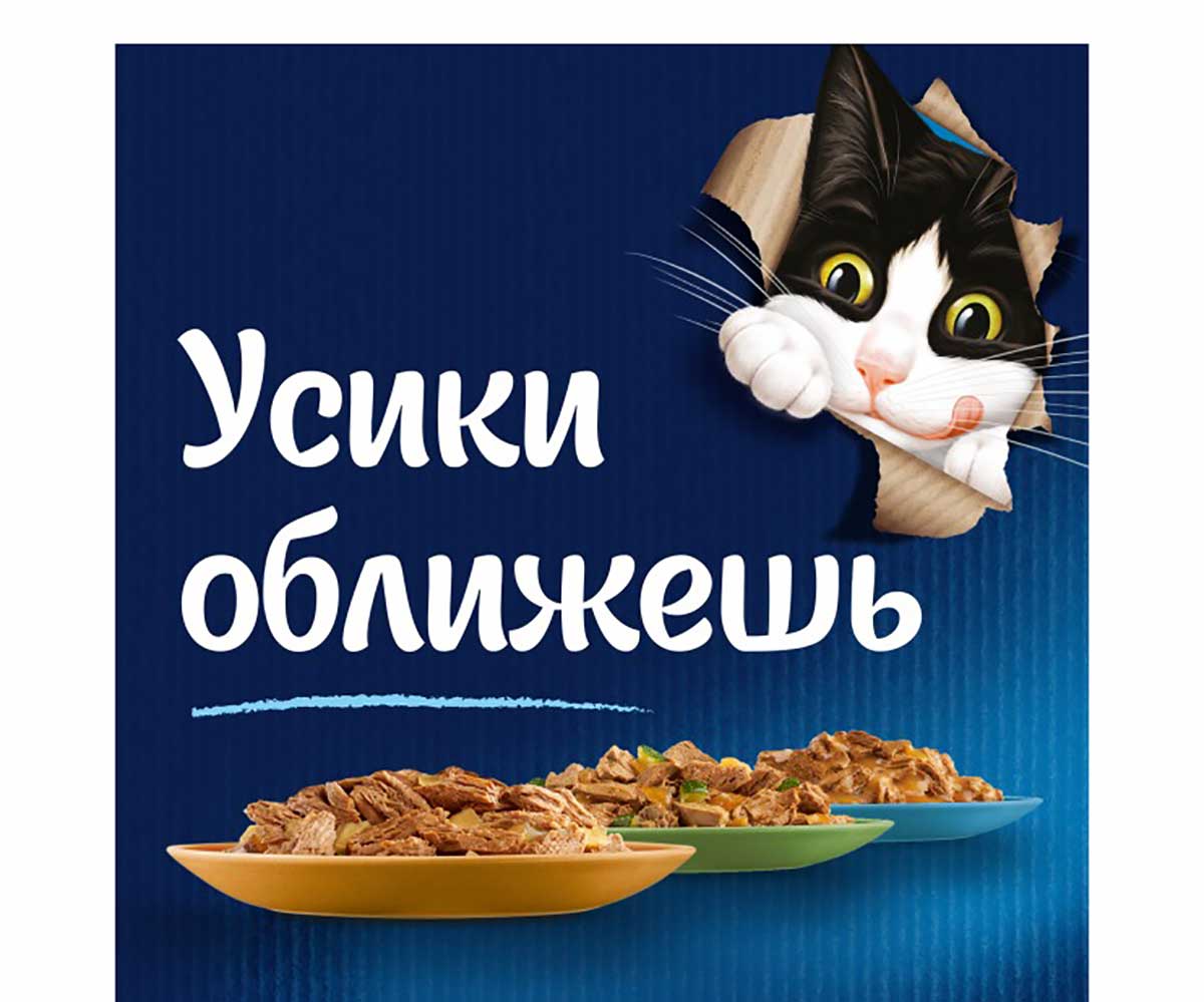 Влажный Корм Felix (Феликс) Для Кошек Мясные Ломтики Говядина Пауч 75г (1*26)