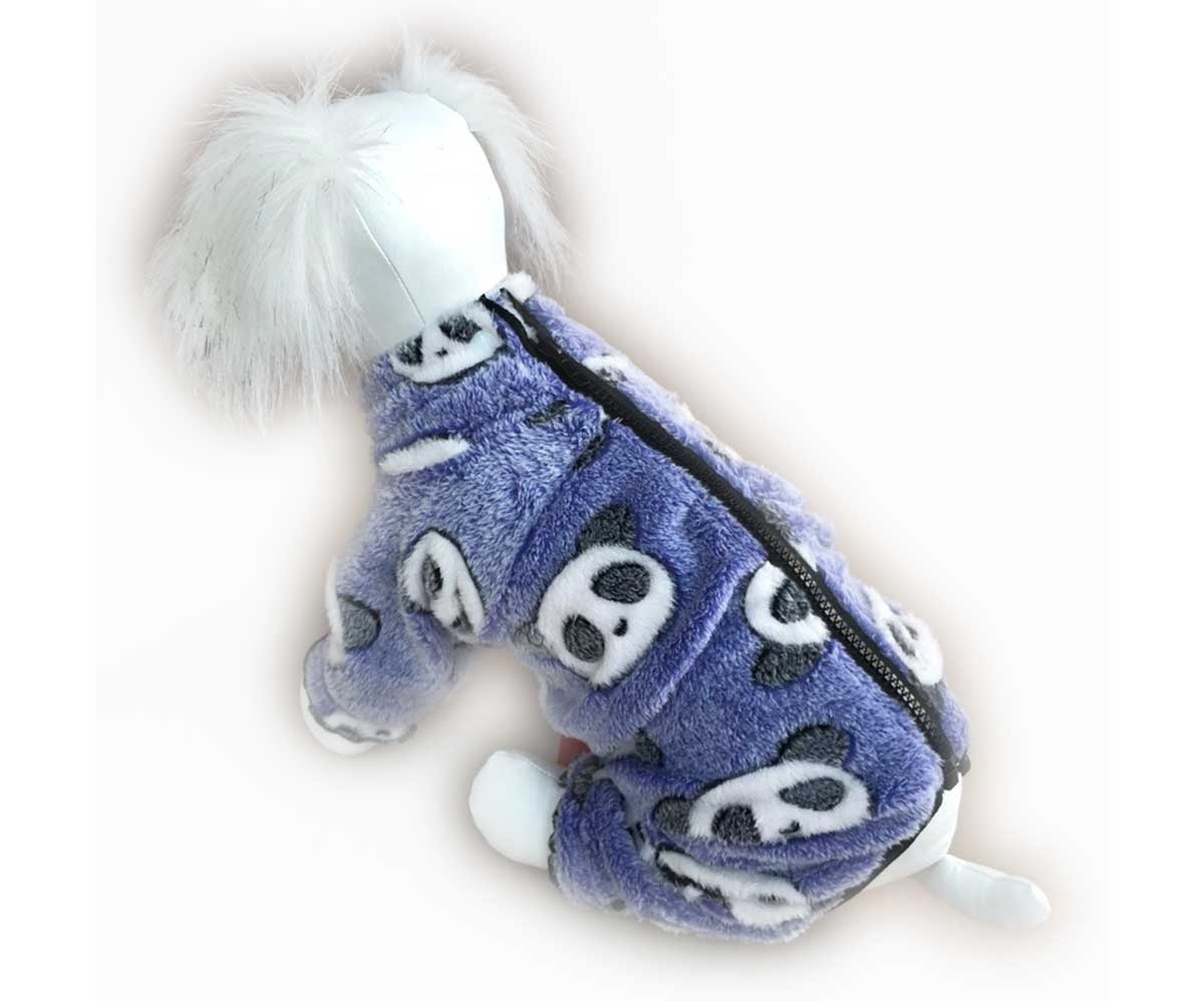 Комбинезон Для Собак Миниатюрных Пород Pet Fashion (Пет Фешн) Panda Street 10 Девочка Плюш Синий