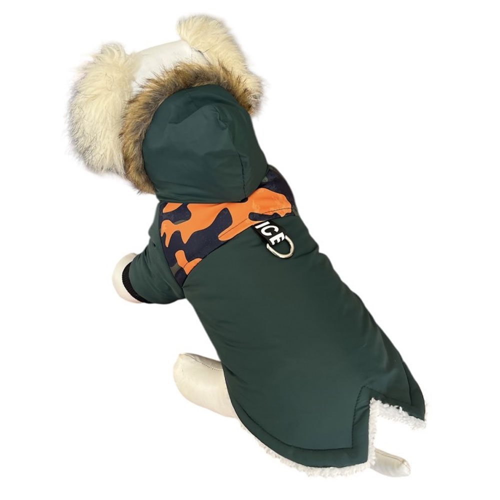 Парка Pet Fashion (Пет Фешн) Для Собак Мелких Пород Arctic Nice L Мех Зеленый