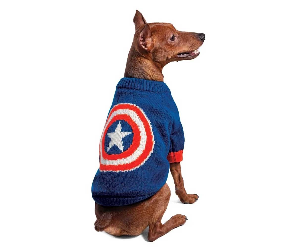 Свитер Для Собак Мелких Пород Triol (Триол) Disney Marvel Капитан Америка L 35см 12271513