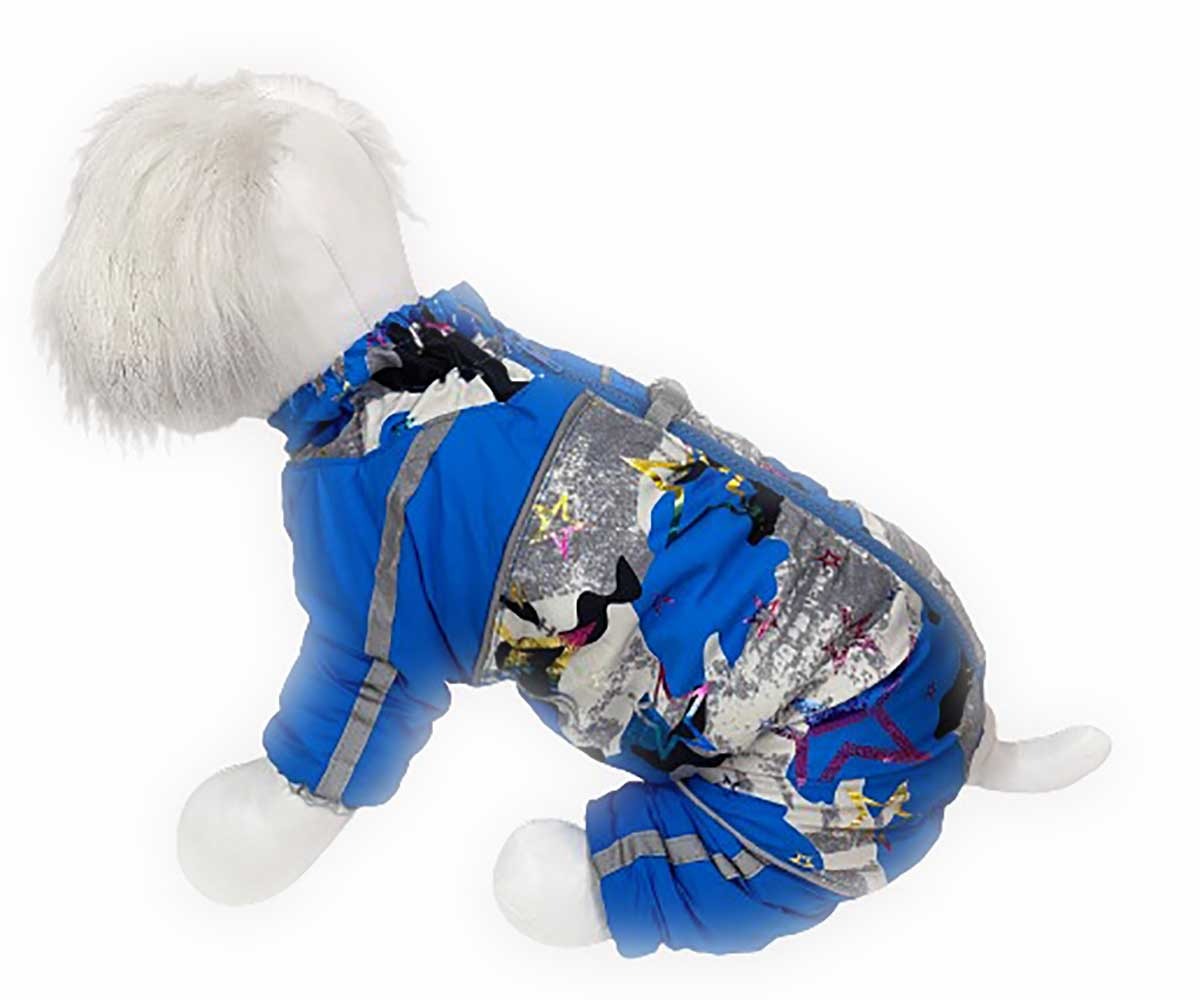Комбинезон Для Собак Миниатюрных Пород Pet Fashion (Пет Фешн) Star 10 Мальчик Мех Голубой