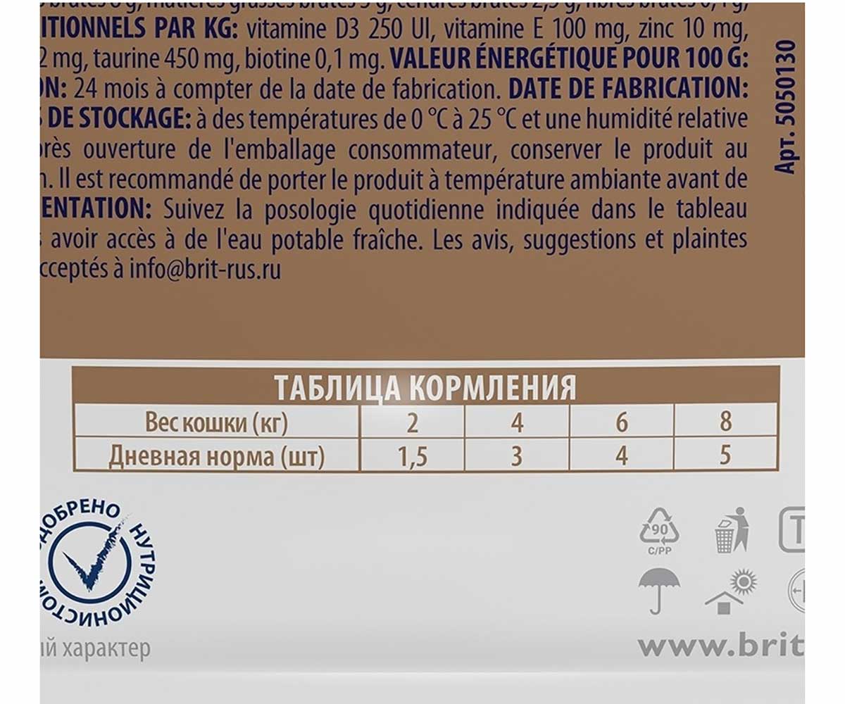 Влажный Корм Brit (Брит) Для Кошек Птица Ассорти в Желе Premium 85г (1*24) 5050130