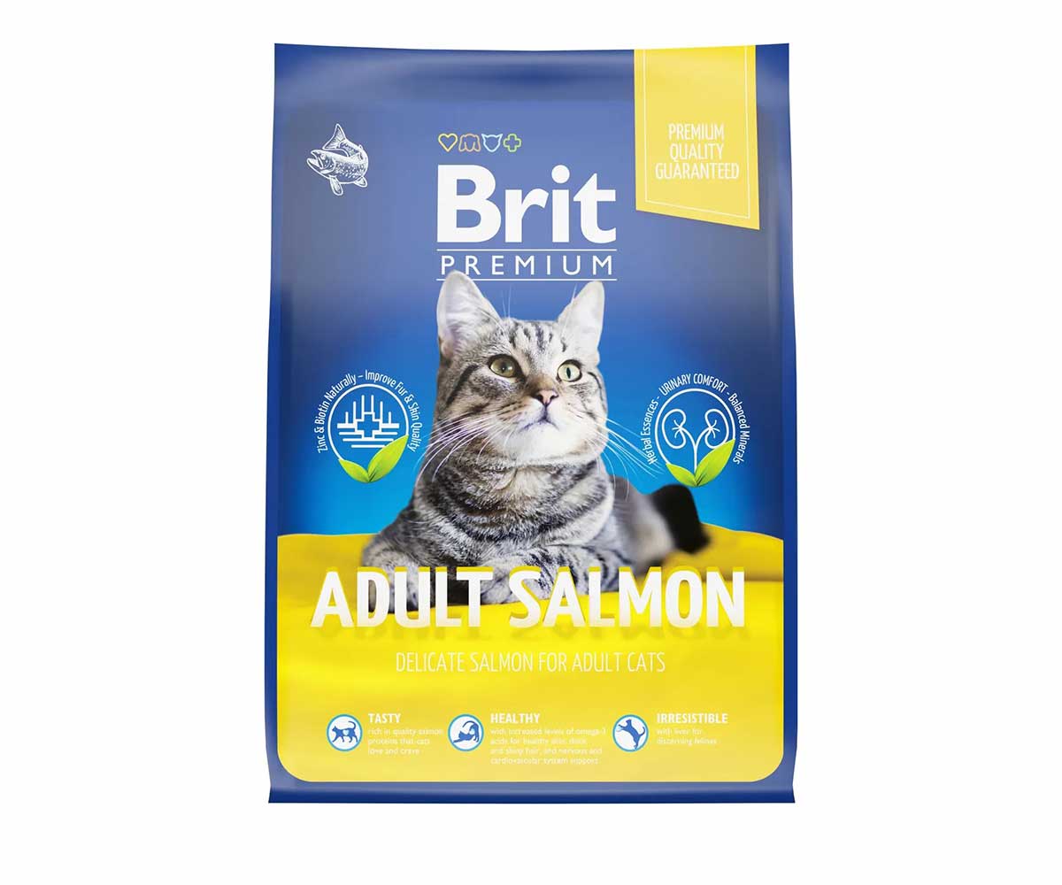 Сухой Корм Brit (Брит) Для Кошек Лосось Premium Cat Adult 2кг 5049615