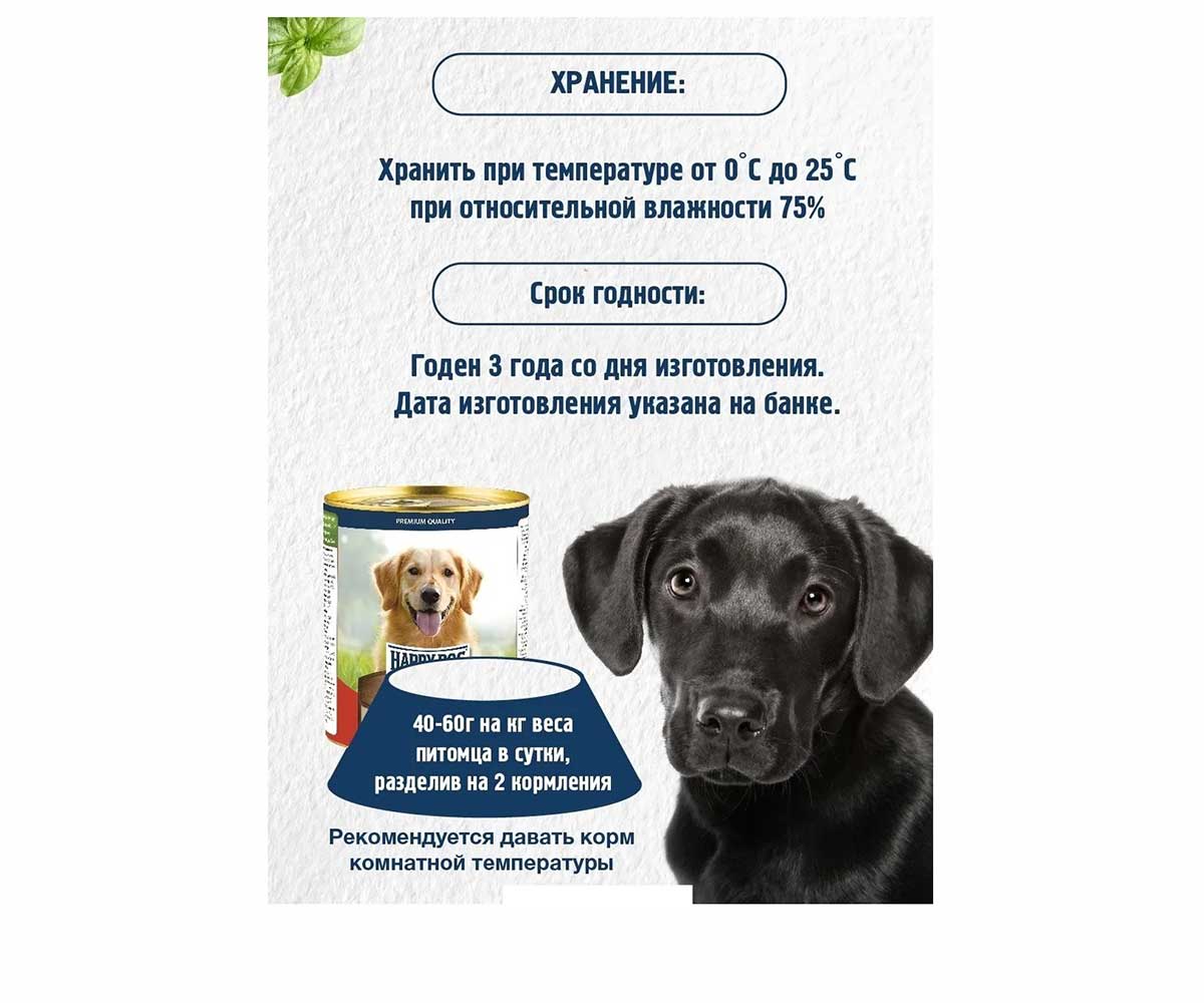 Консервы Happy Dog (Хэппи Дог) Консервы Для Собак с Чувствительным Пищеварением Телятина и Индейка Natur Line 970г 72238