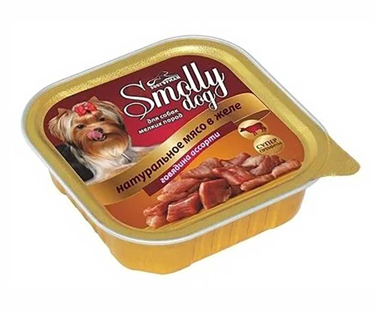 Консервы Zoogurman (Зоогурман) Для Собак Мелких Пород Говядина Ассорти Smolly Dog 100г 8740