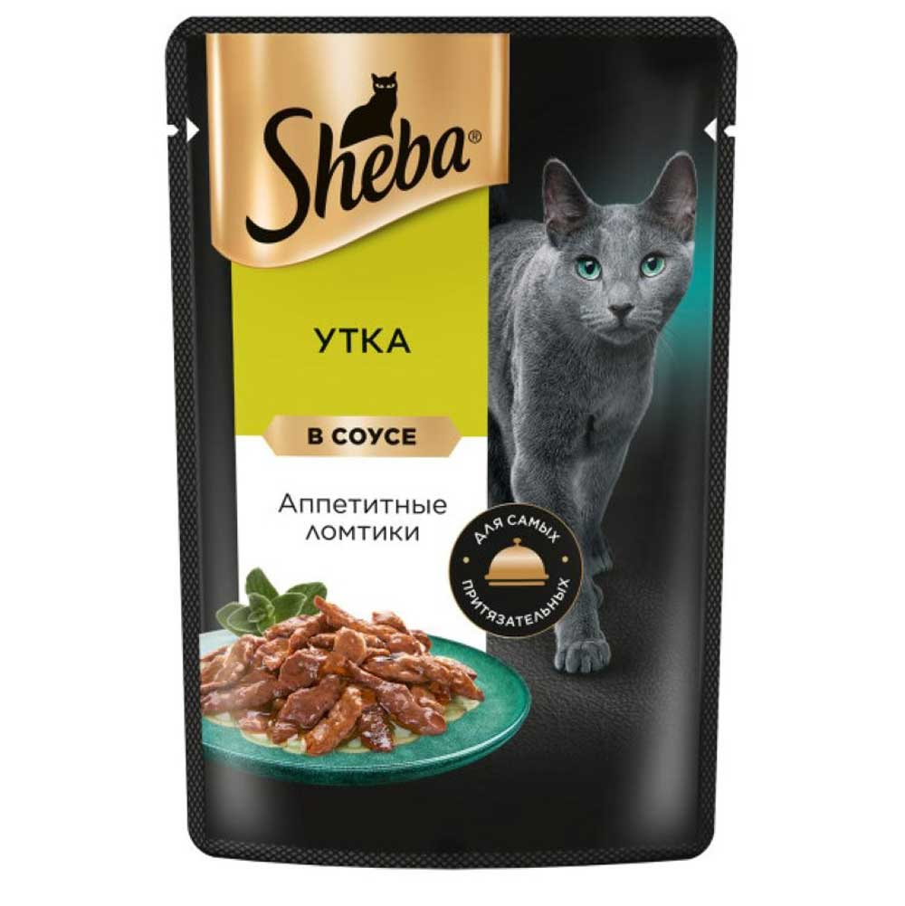 Влажный Корм Sheba (Шеба) Для Кошек Утка в Соусе Ломтики 75г (1*28)