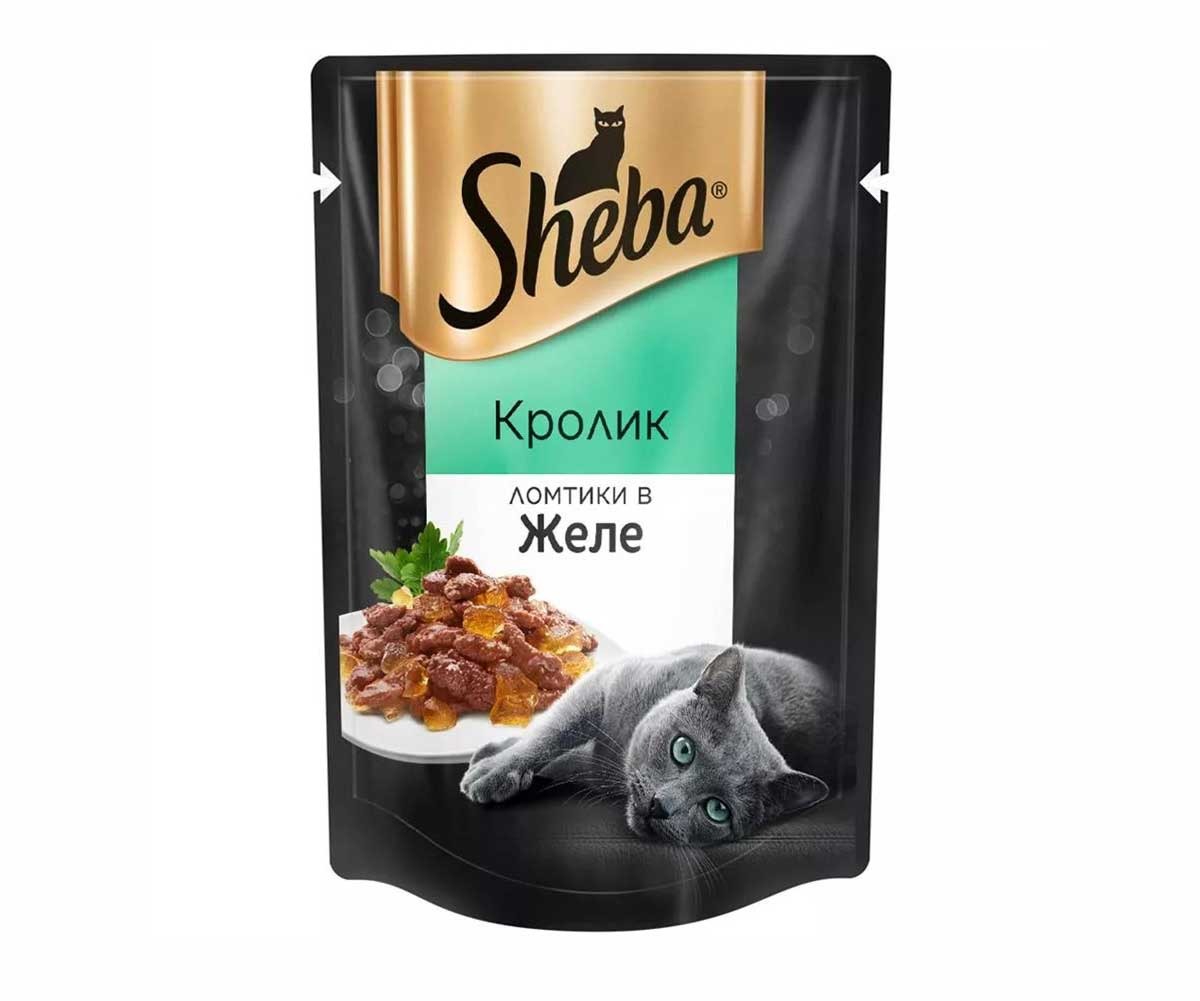 Влажный Корм Sheba (Шеба) Для Кошек Кролик в Желе 75г (1*28)