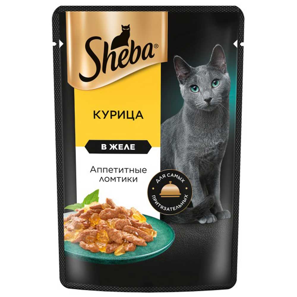 Влажный Корм Sheba (Шеба) Для Кошек 75г Курица в Желе (1*28)