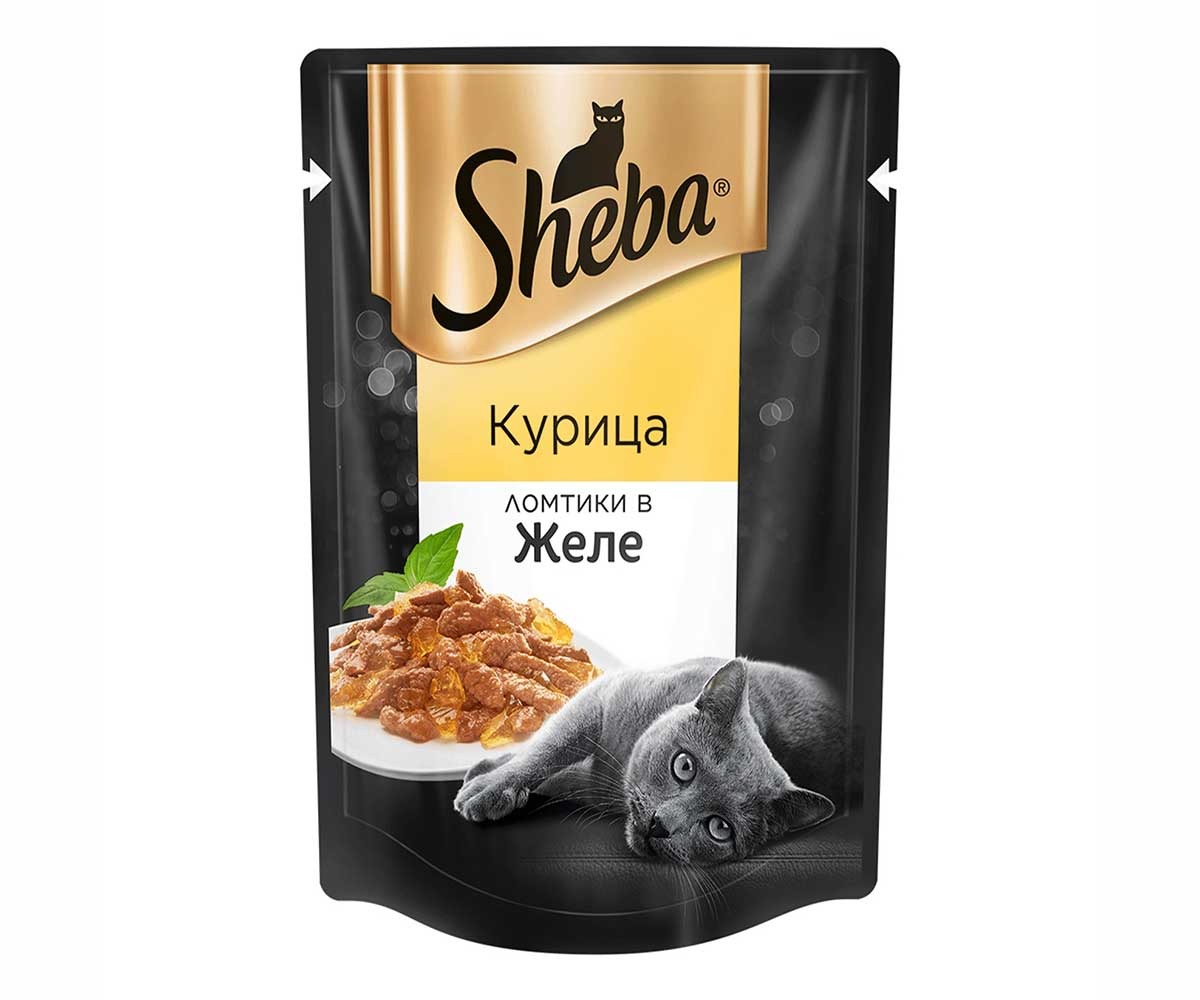 Влажный Корм Sheba (Шеба) Для Кошек 75г Курица в Желе (1*28)