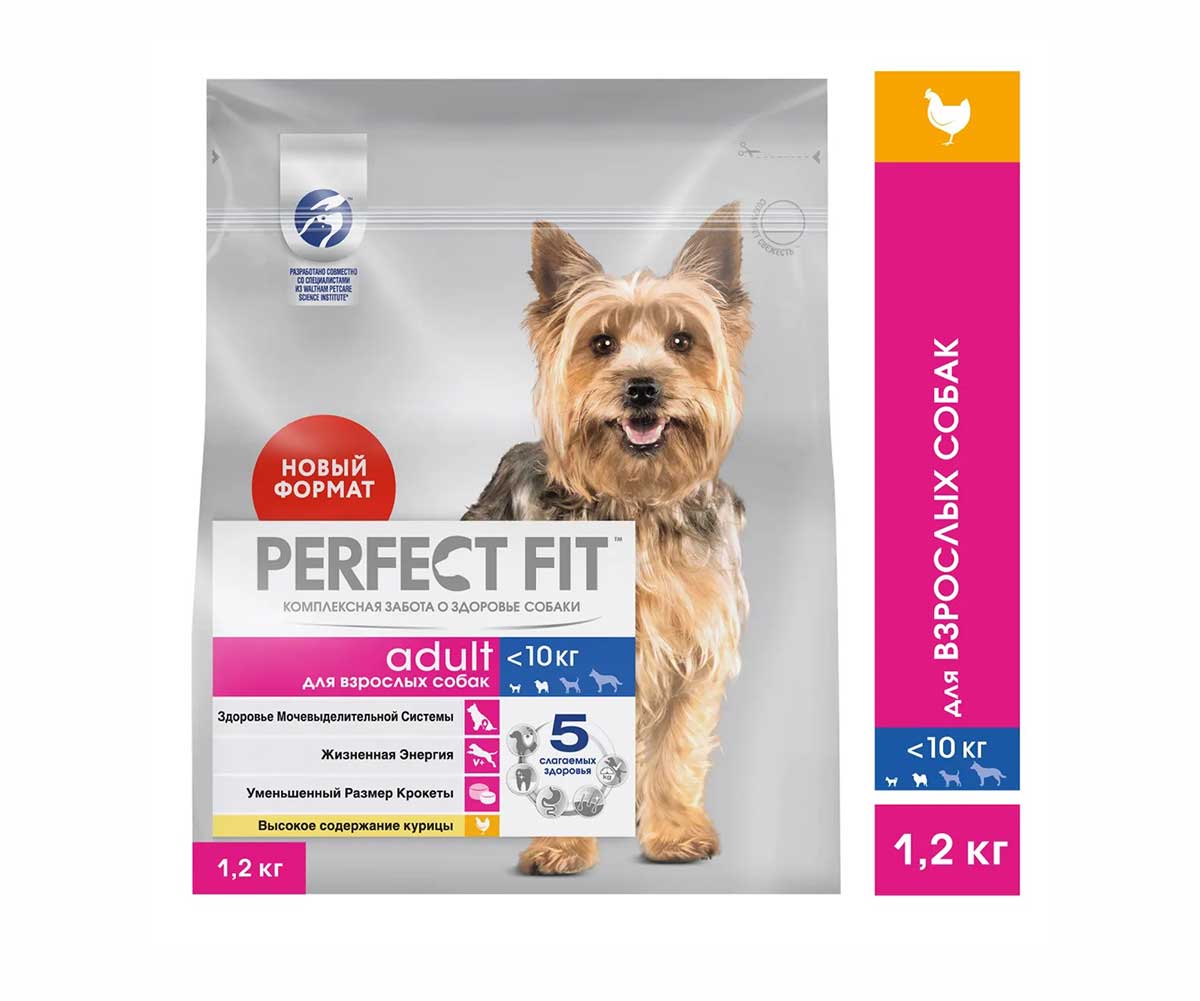 Сухой Корм Perfect Fit (Перфект Фит) Для Собак Мелких Пород Курица 1,2кг (1*6)