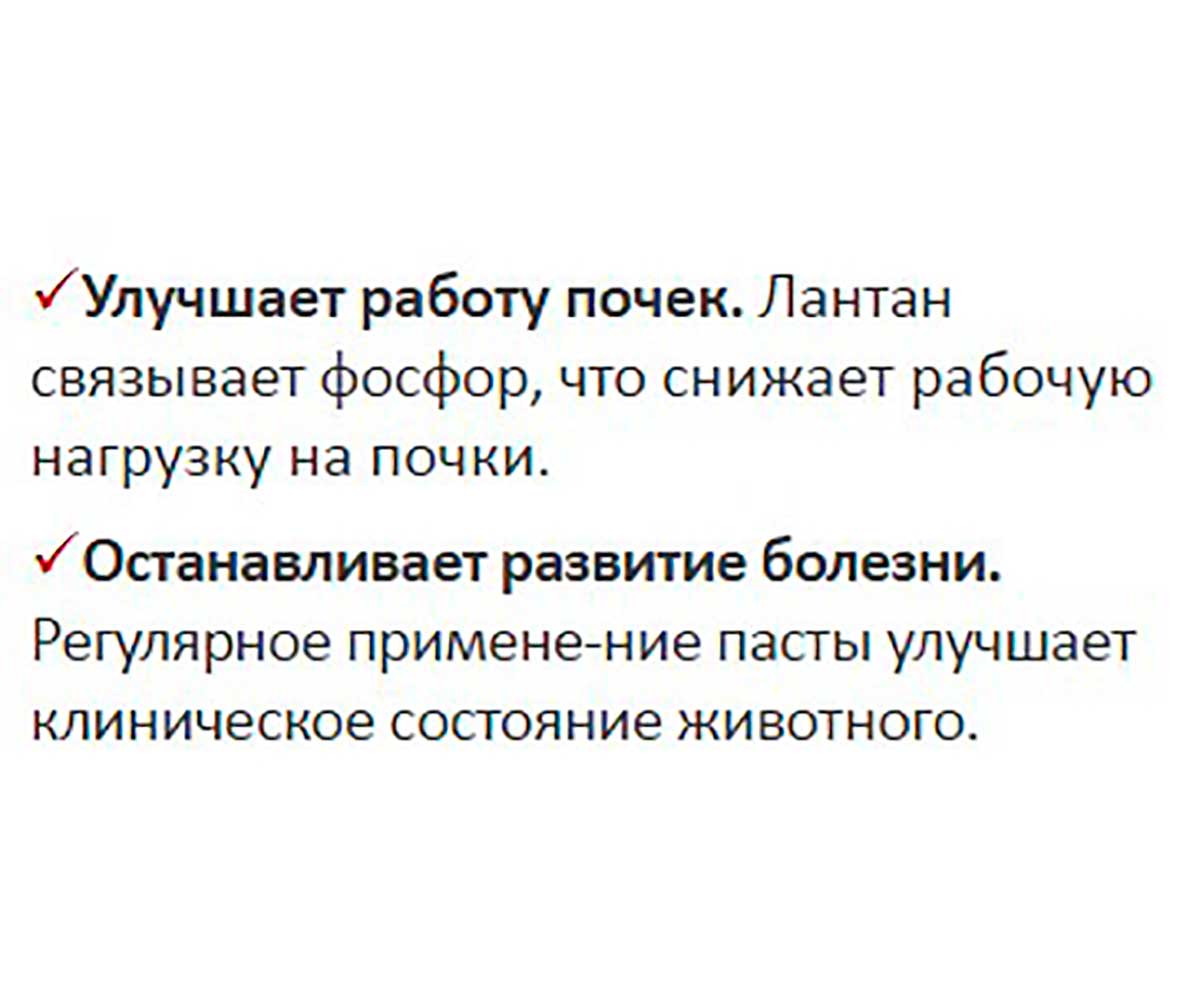 Нефроланвет Паста  Для Кошек и Собак Для Поддержания Функции Почек 75мл