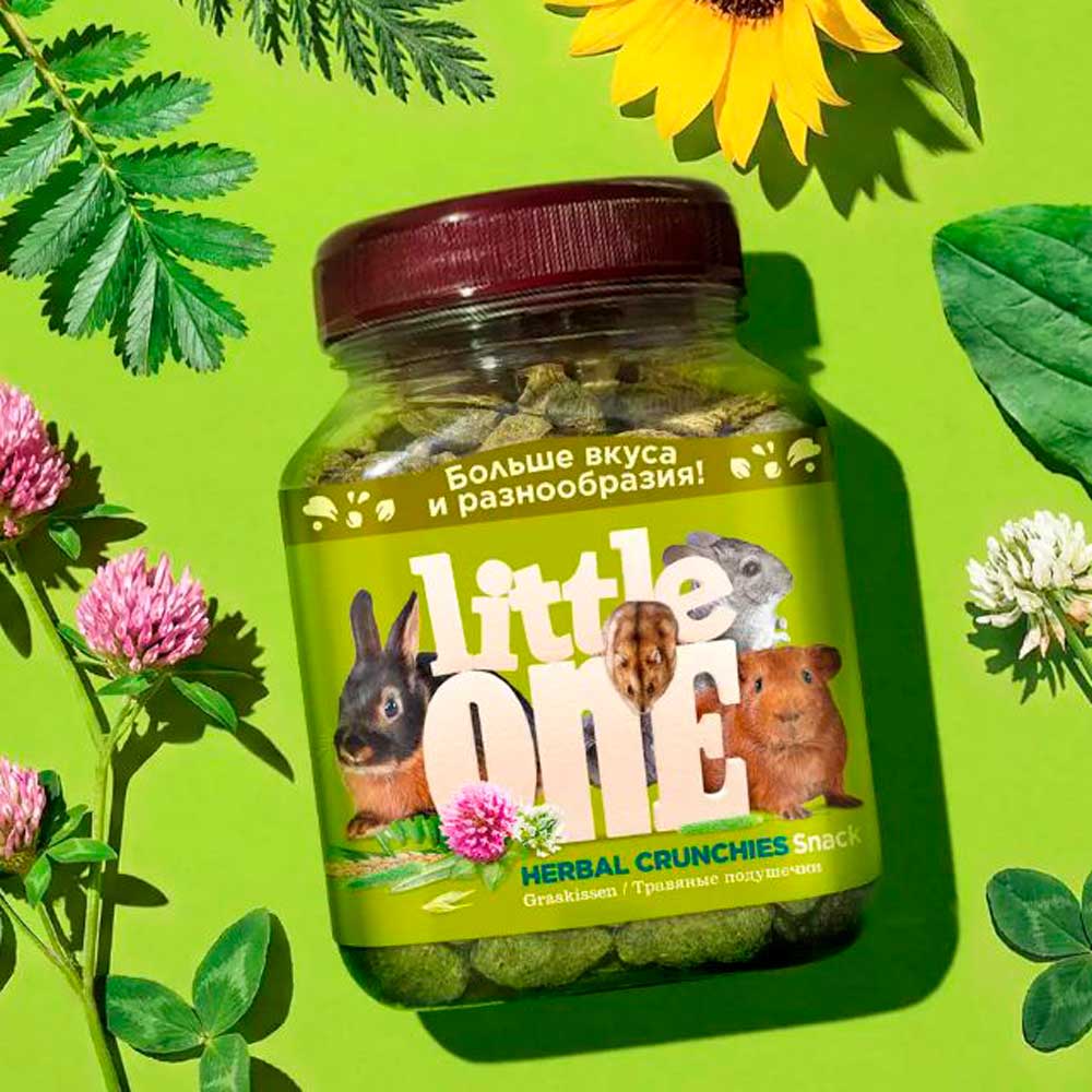 Лакомство Little One (Литтл Ван) Для Грызунов Травяные Подушечки 100г