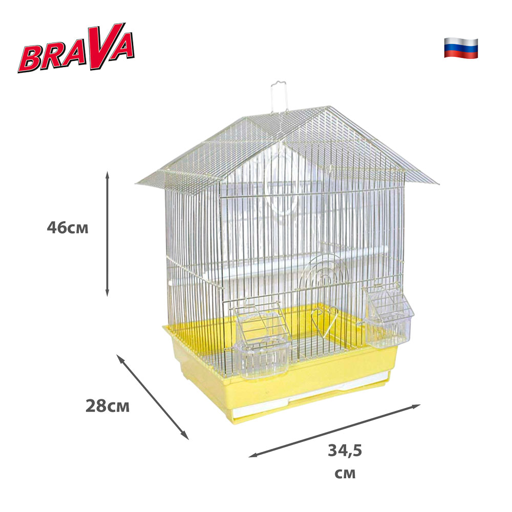 Клетка Brava (Брава) Для Птиц А401 34,5*28*46см Вв-А2-906 /10/