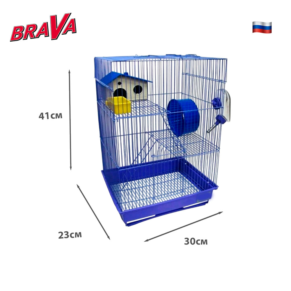 Клетка Brava (Брава) Для Грызунов 125 30*23*41см Вв-А2-932 /6/