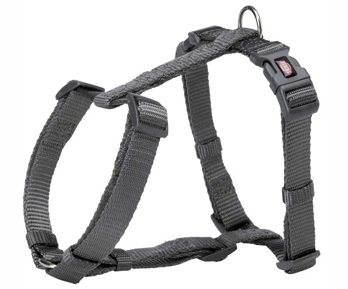 Шлейка Trixie (Трикси) Premium H-Harness L-Xl 75-120см/25мм 203516 Графит