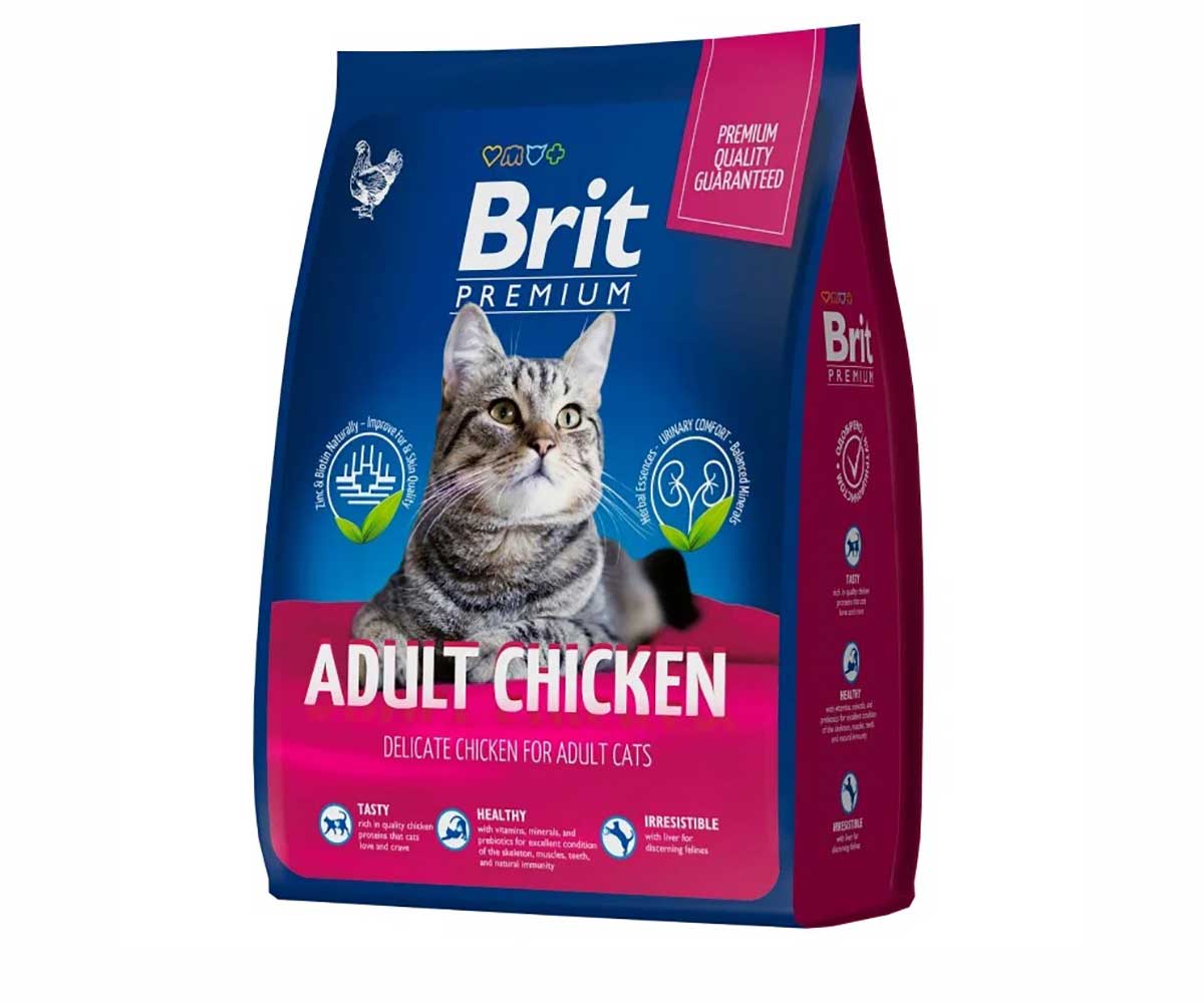 Сухой Корм Brit (Брит) Для Кошек Курица Premium Cat Adult 400г 5049073