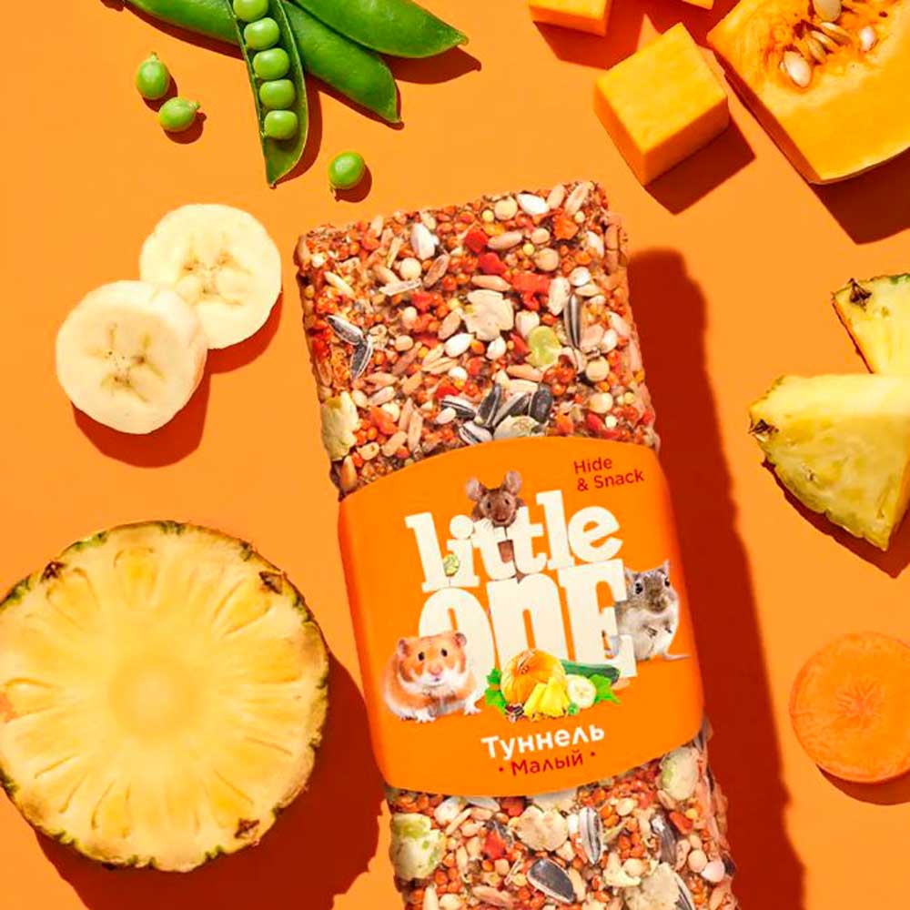 Little One (Литл Ван) Вкусная Лазейка Лакомство Для Грызунов Туннель 100г