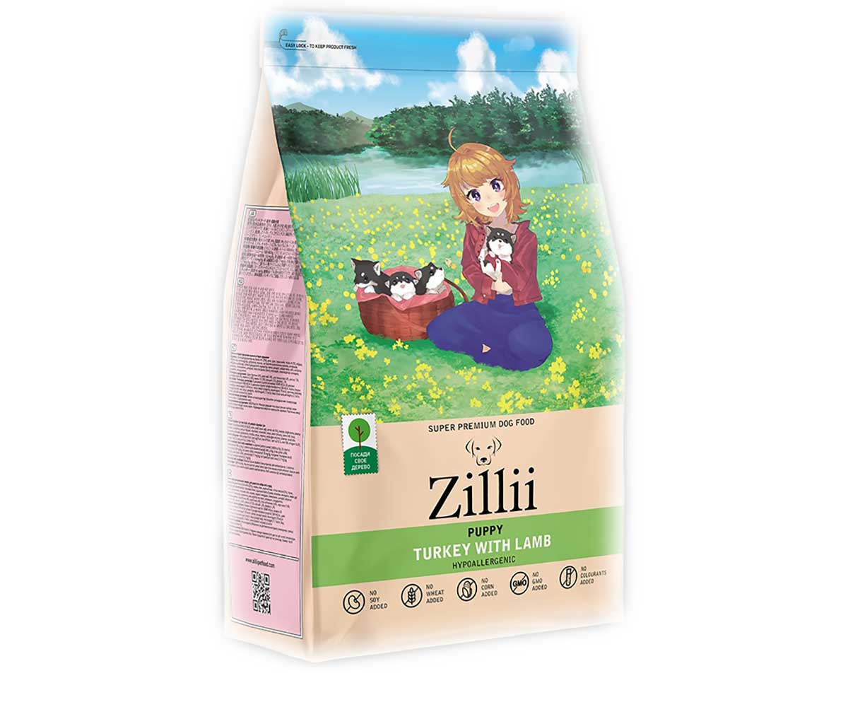 Сухой Корм Zillii (Зилли) Для Щенков Индейка и Ягненок Puppy 3кг 5658001 (1*4)