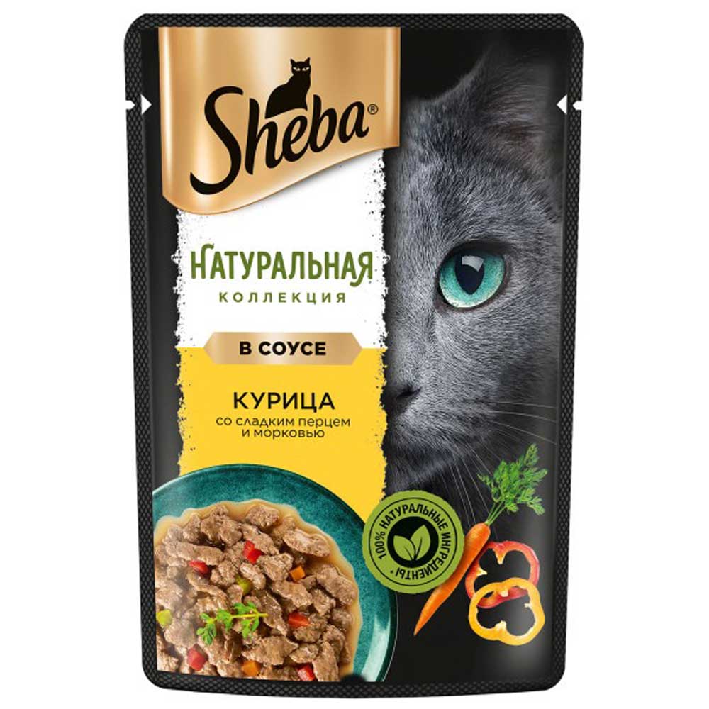 Влажный Корм Sheba (Шеба) Для Кошек Курица и Паприка Natures 75г (1*28)