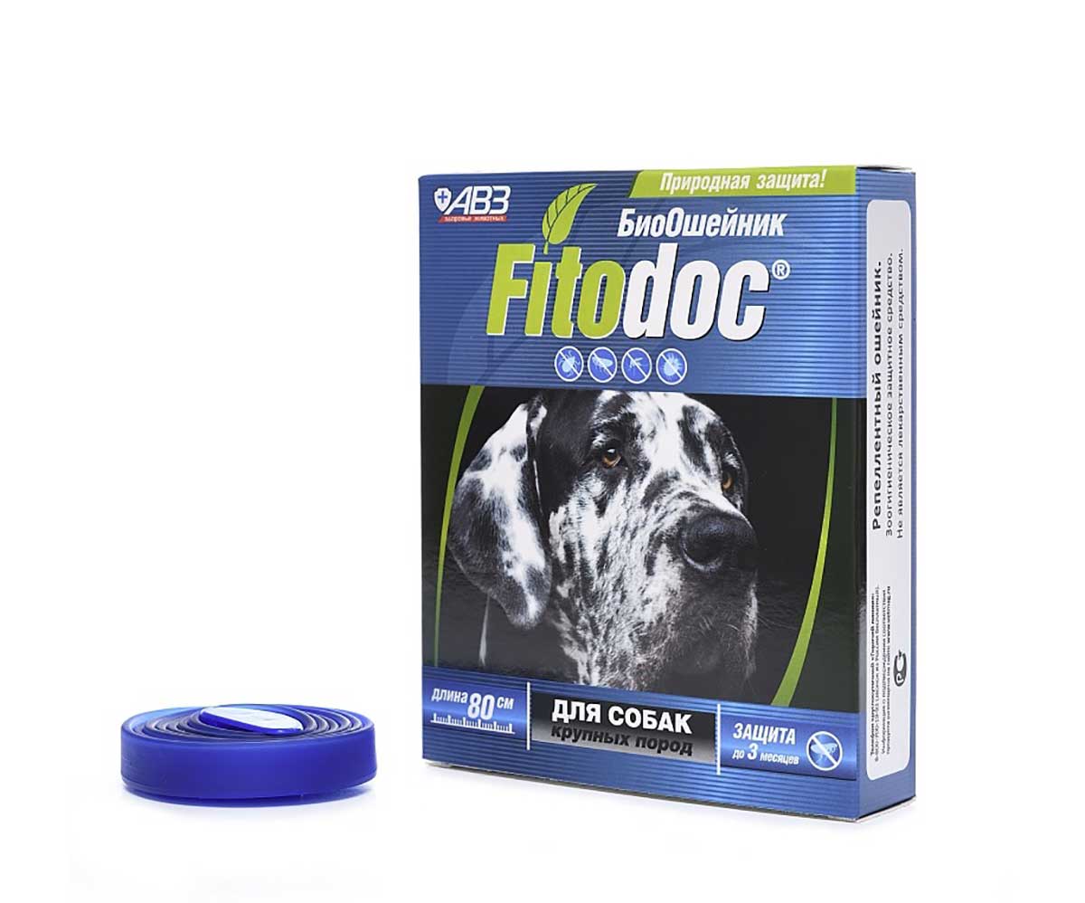 Ошейник Fitodoc (Фитодок) Био Для Собак Крупных Пород 80см Репеллентный