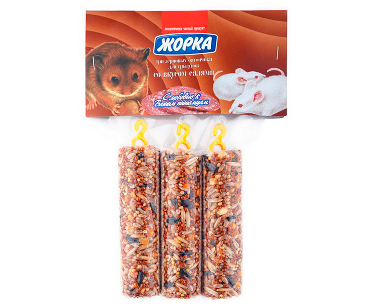Батончики Медовые Для Грызунов Жорка Салями 3шт