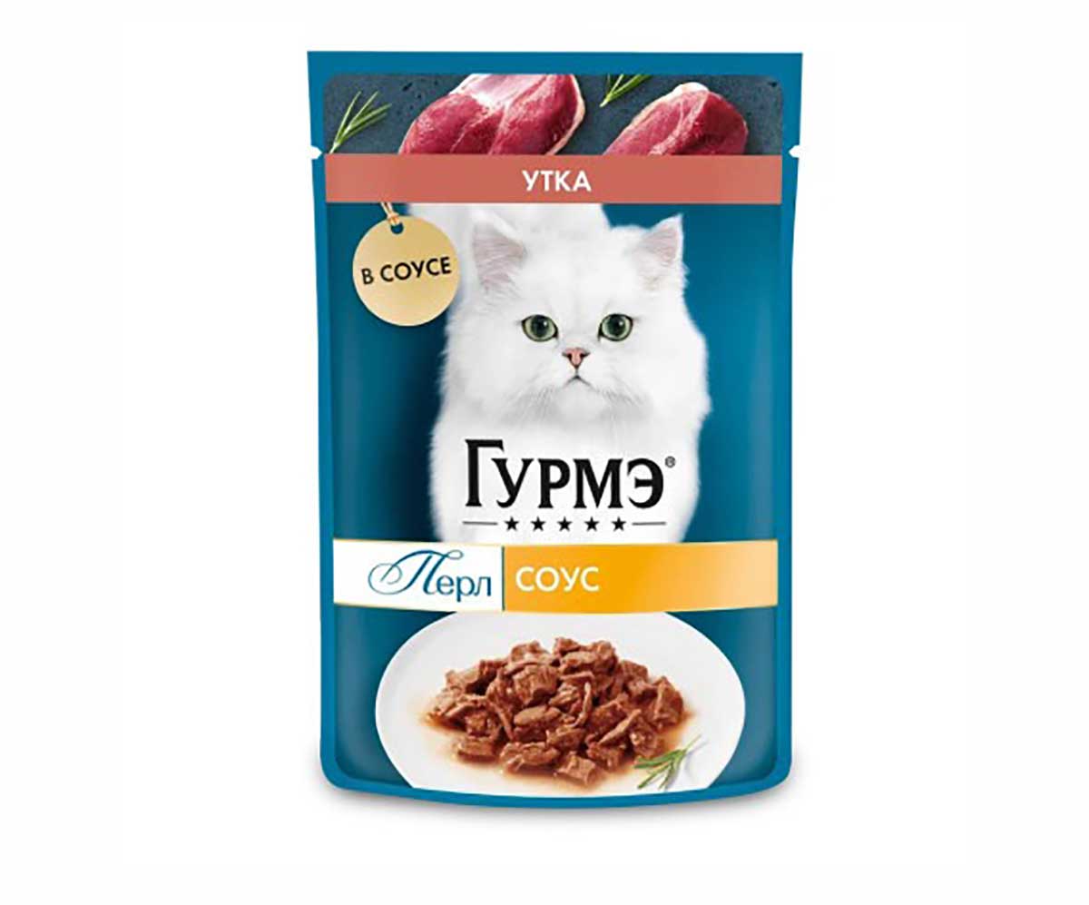 Влажный Корм Гурмэ Перл Для Кошек Утка Филе в Соусе 75г (1*26)