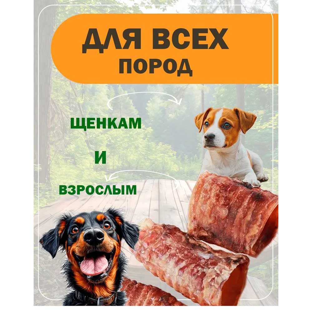 Лакомство Для Собак Brava (Брава) Трахея Говяжья Малая 8см