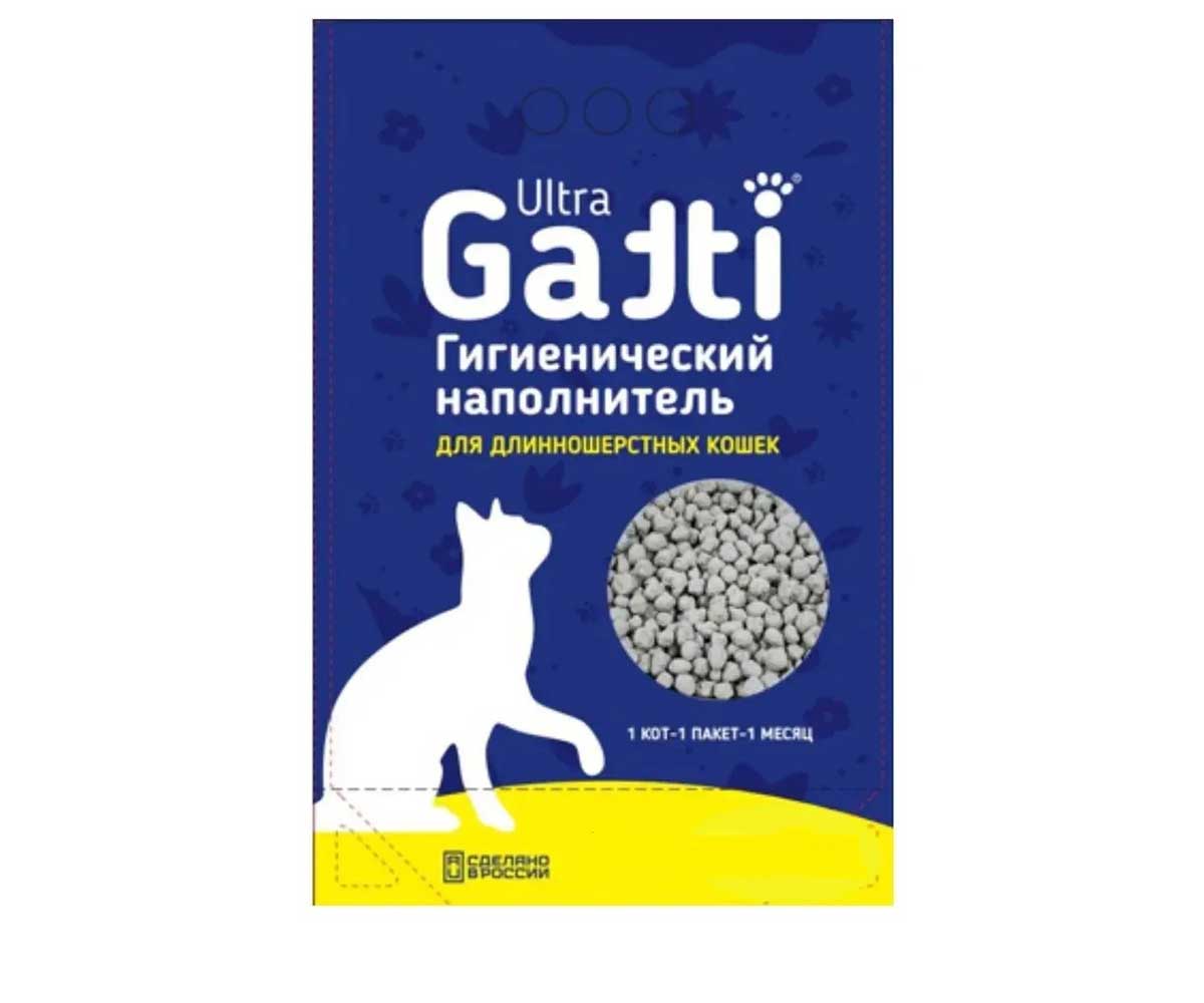 Наполнитель Gatti (Гатти) Ultra Минеральный для Длинношерстных Кошек 3л