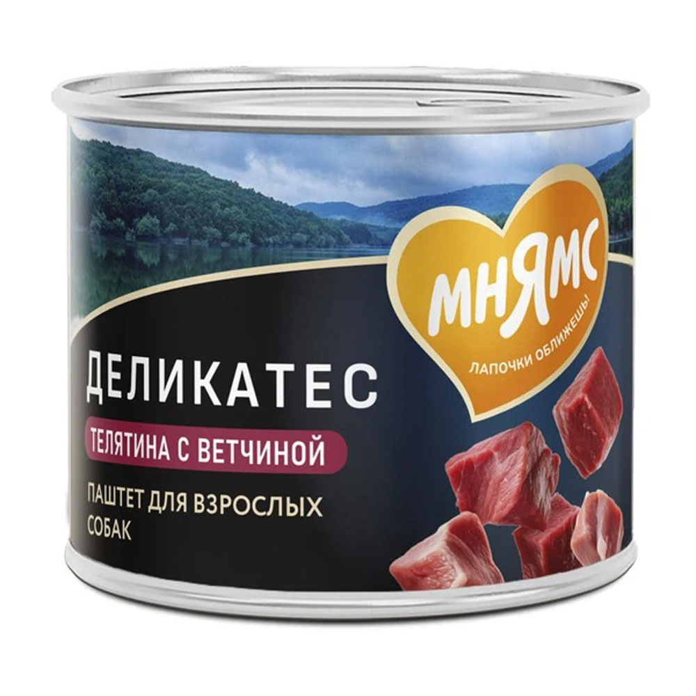 Консервы Мнямс Для Собак Террин По-Версальски Телятина и Ветчина Delicatesse 200г
